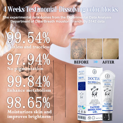 Doctia™ Tattoo Removal Cream - Fast and effective tattoo removal cream, permanent tattoo removal - skin pigment removal - painless - fast absorption - no scars