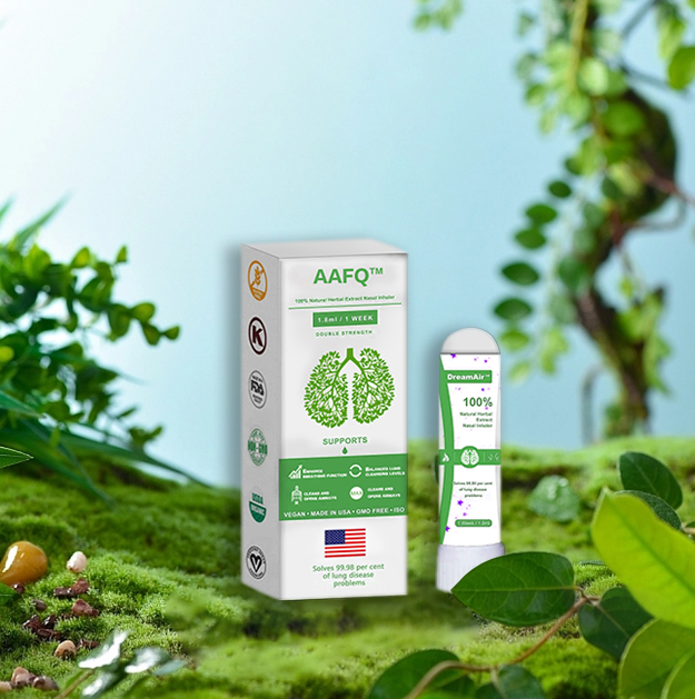 AAFQ™ Reishi Extract Lung Cleansing Nasal Inhaler - (Purify and Breathe - Made in the USA - 🏆🏆 Last 30 Minutes Limited-Time Discount)